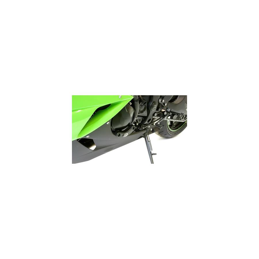 R&G (アールアンドジー) エンジンケーススライダー ブラック ZX-6R/RR RG-ECS0047BK