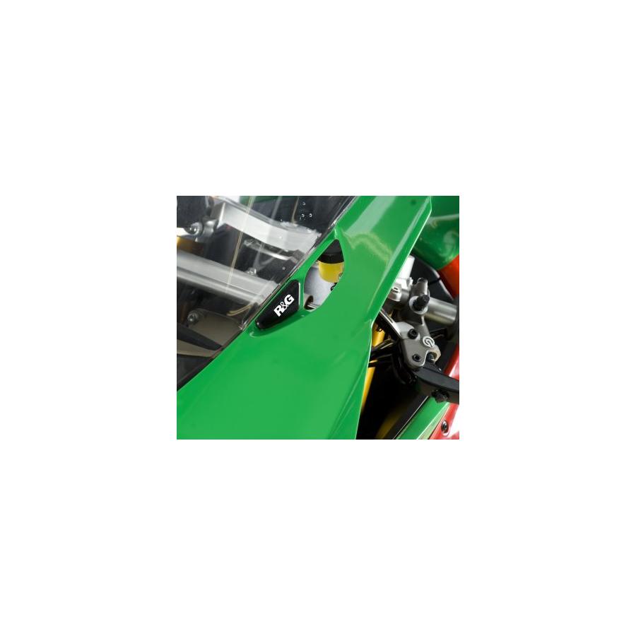 R&G (アールアンドジー) ミラーブランキングプレート ブラック DUCATI Panigale 899/1199