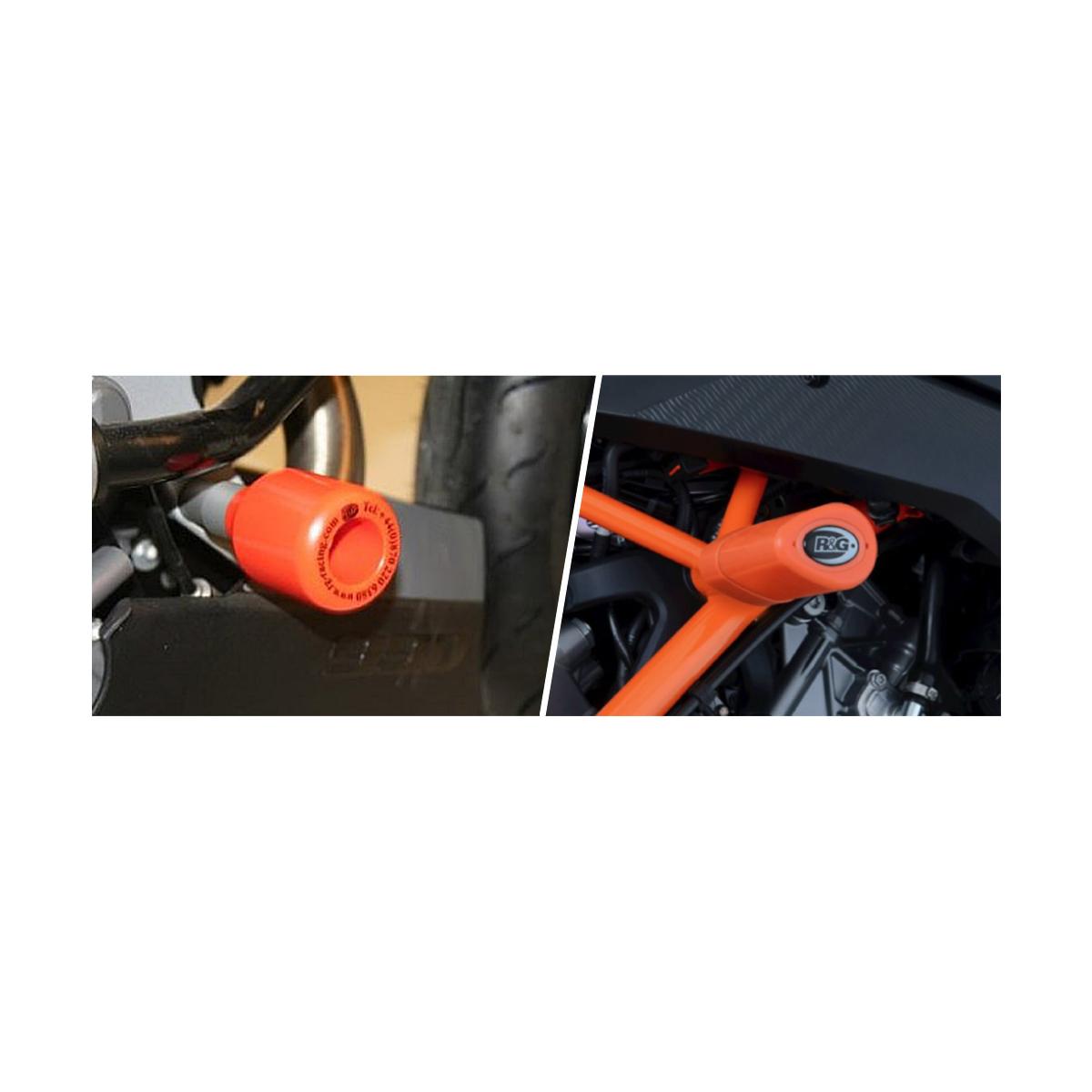 R&G (アールアンドジー ) エアロクラッシュプロテクター オレンジ Daytona 660 RG-CP0576OR