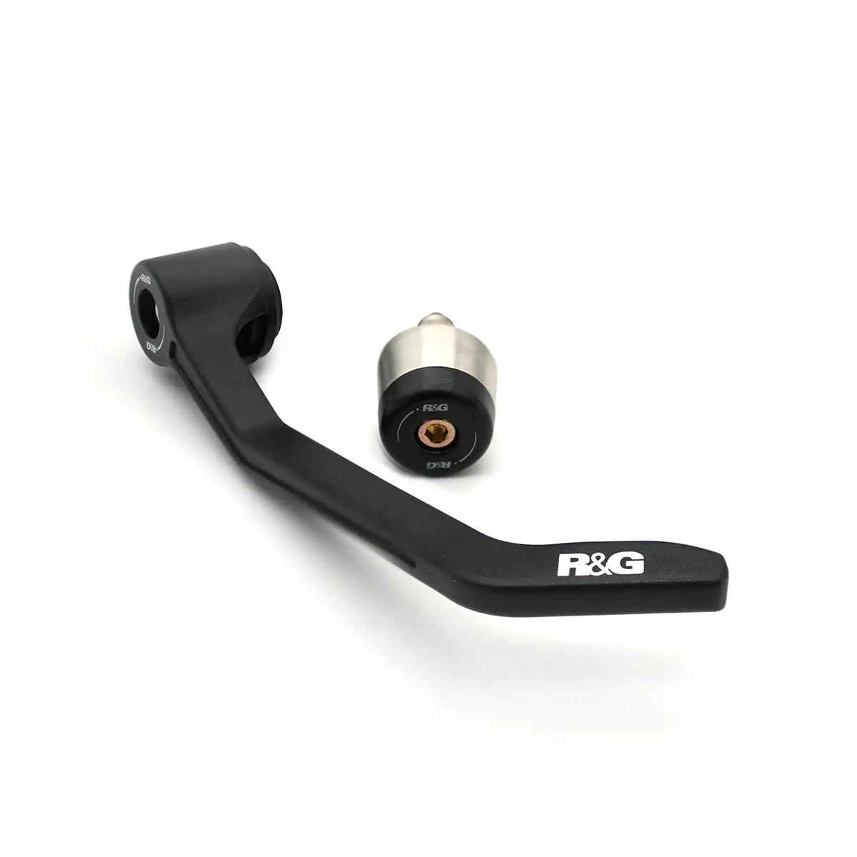 R&G (アールアンドジー ) インターロックブレーキレバーガード＆左側バーエンドスライダー Ducati Desert Sled /V-strom 1050/XT RG-LOBE0004BK