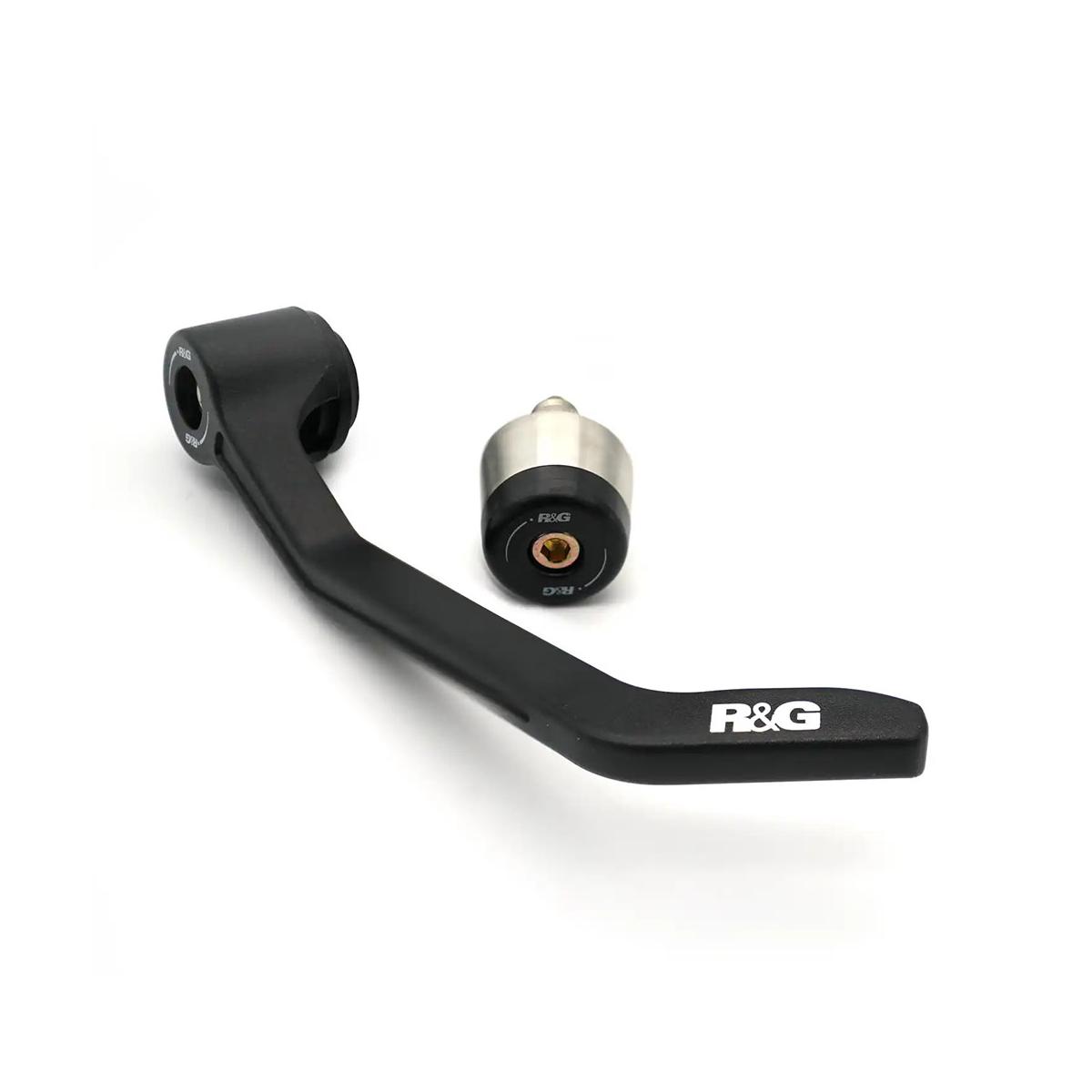 R&G (アールアンドジー ) インターロックブレーキレバーガード＆左側バーエンドスライダー Monster /DesertX /Super Sport RG-LOBE0008BK