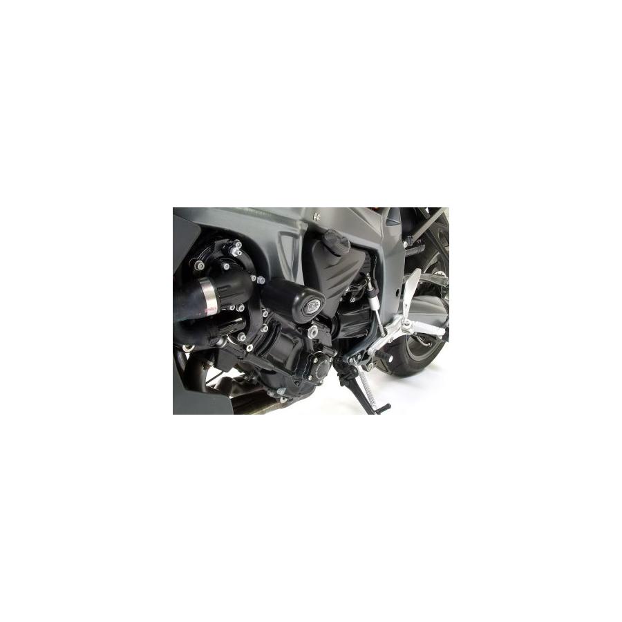 R&G (アールアンドジー) エアロクラッシュプロテクター ブラック K1300R K1200R RG-CP0251BL