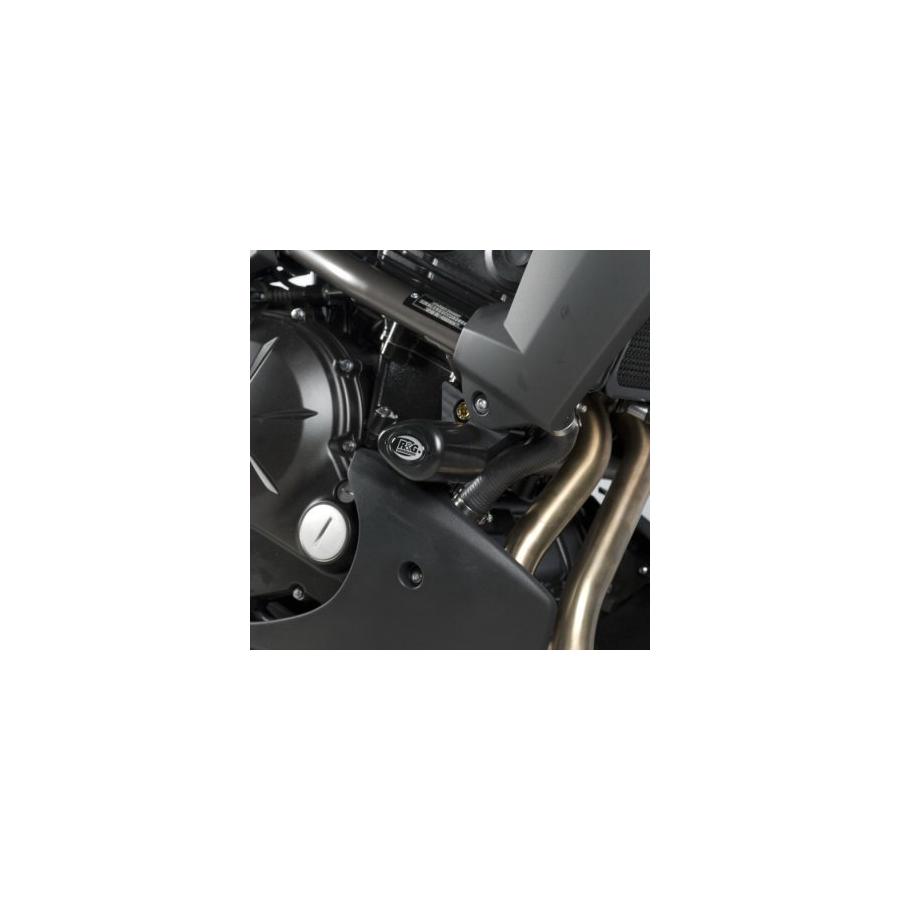 R&G (アールアンドジー) エアロクラッシュプロテクター ブラック VERSYS [650cc] [ヴェルシス] RG-CP0295BL