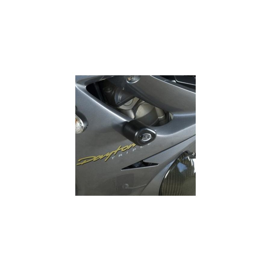 R&G (アールアンドジー) エアロクラッシュプロテクター ブラック DAYTONA 675 [デイトナ] RG-CP0309BL