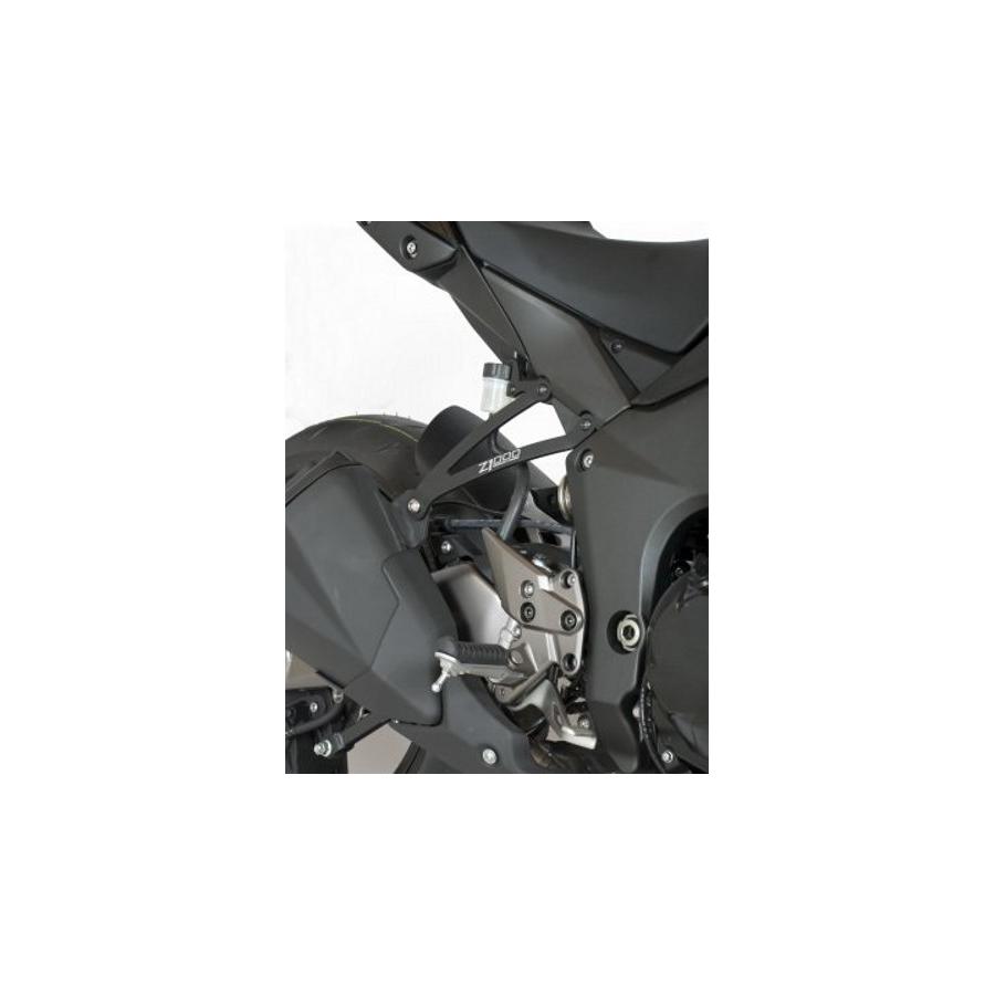 R&G (アールアンドジー) Exhaust Hanger エキゾーストハンガー BLACK ブラック:左右セット KAWASAKI Z1000 Z1000SX Z1000R RG-EH0054BK