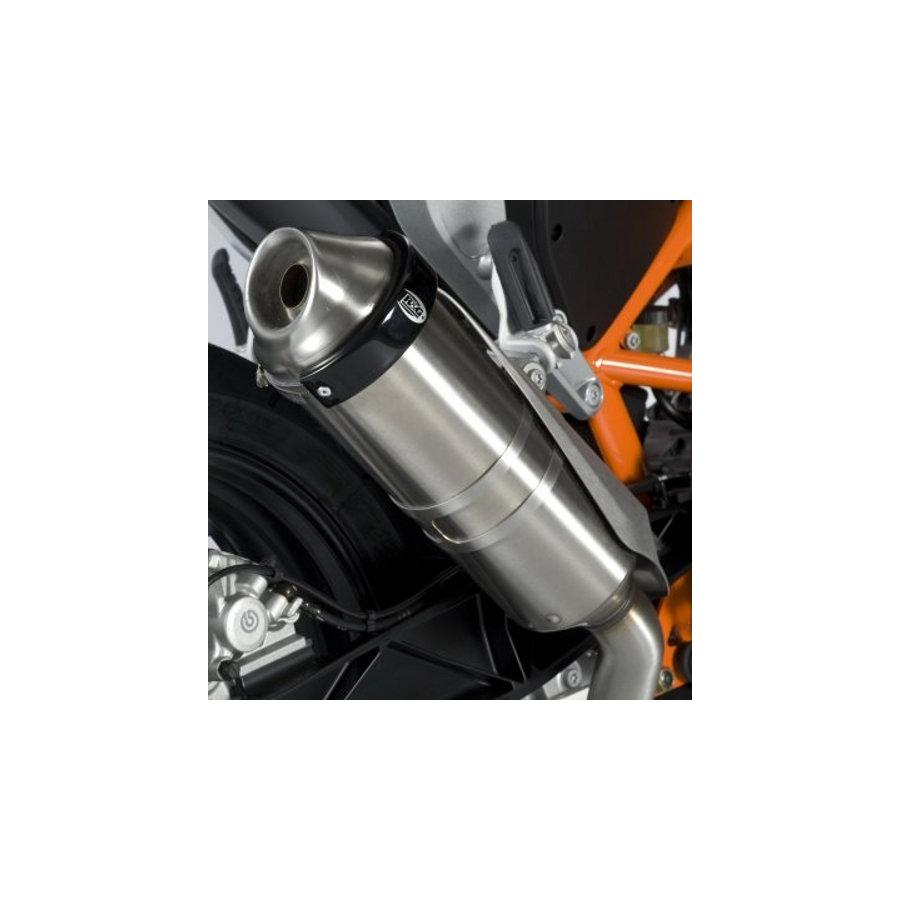 R&G (アールアンドジー) エキゾーストプロテクター ブラック NC700X NC700S CBR400R GROM グロム [125] RG-EP0006BK