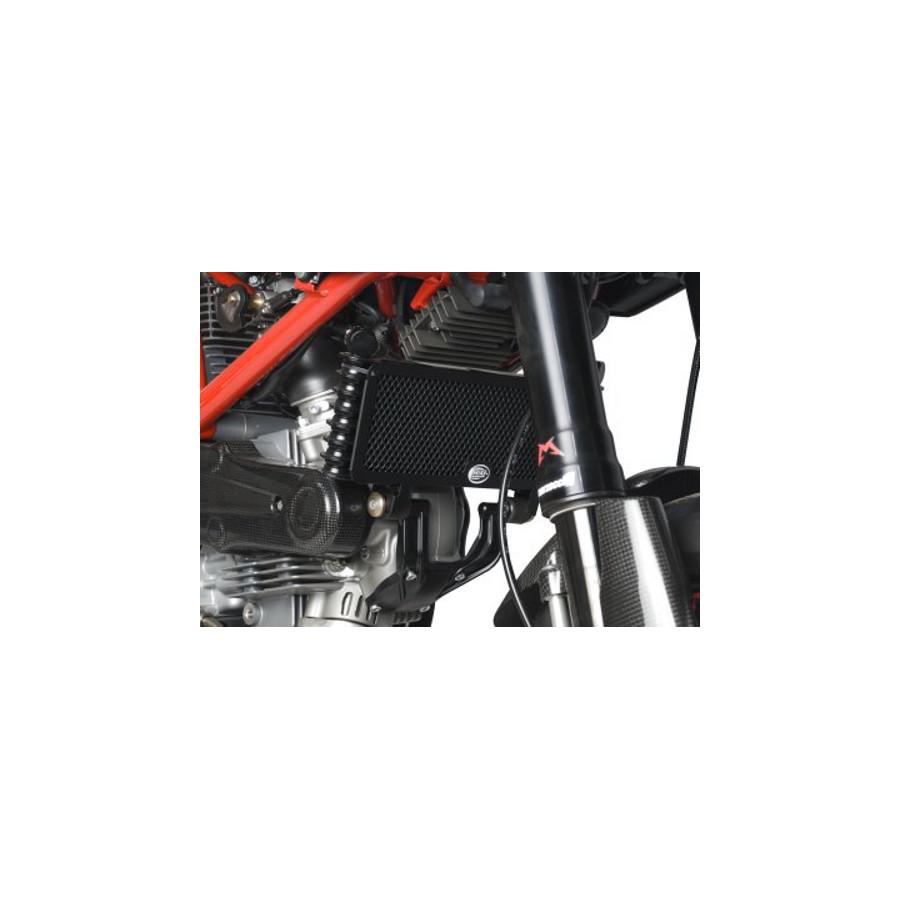 R&G (アールアンドジー) オイルクーラーガード ブラック HYPERMOTARD1100/S/EVO [ハイパーモタード] RG-OCG0007BK