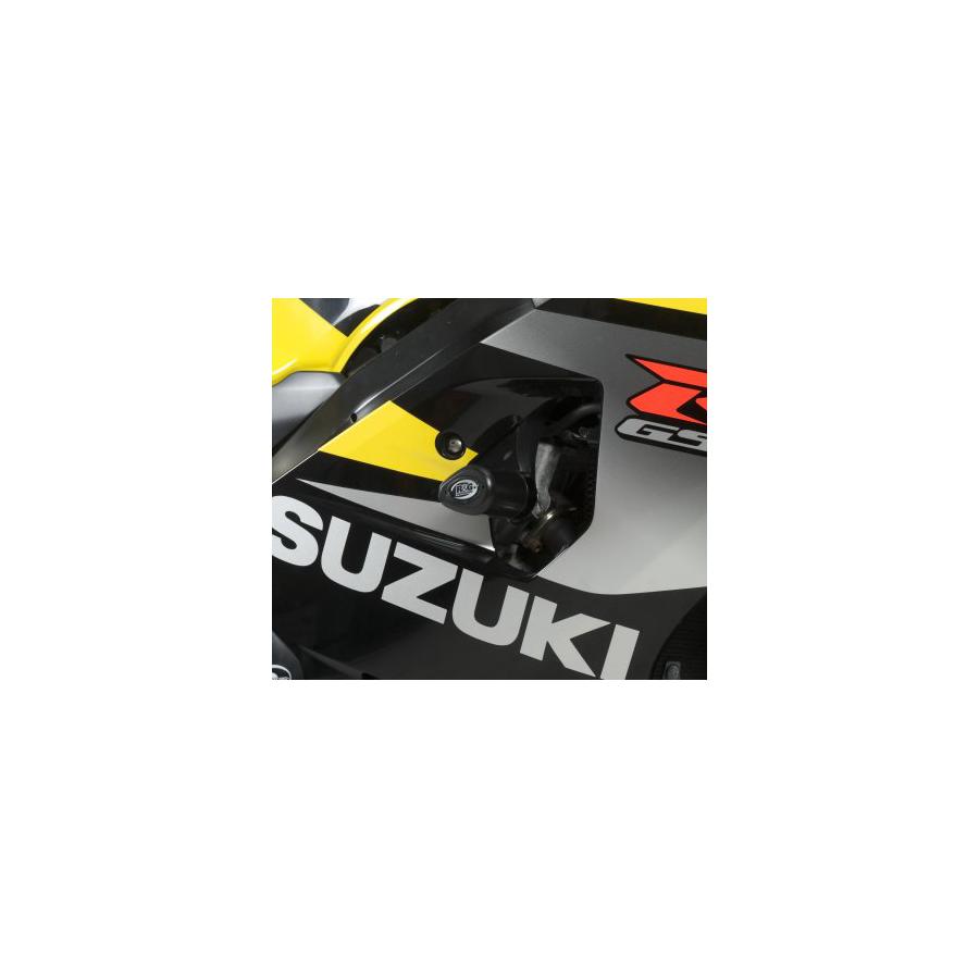 R&G (アールアンドジー) エアロクラッシュプロテクター ブラック GSX-R600 GSX-R750 RG-CP0320BL