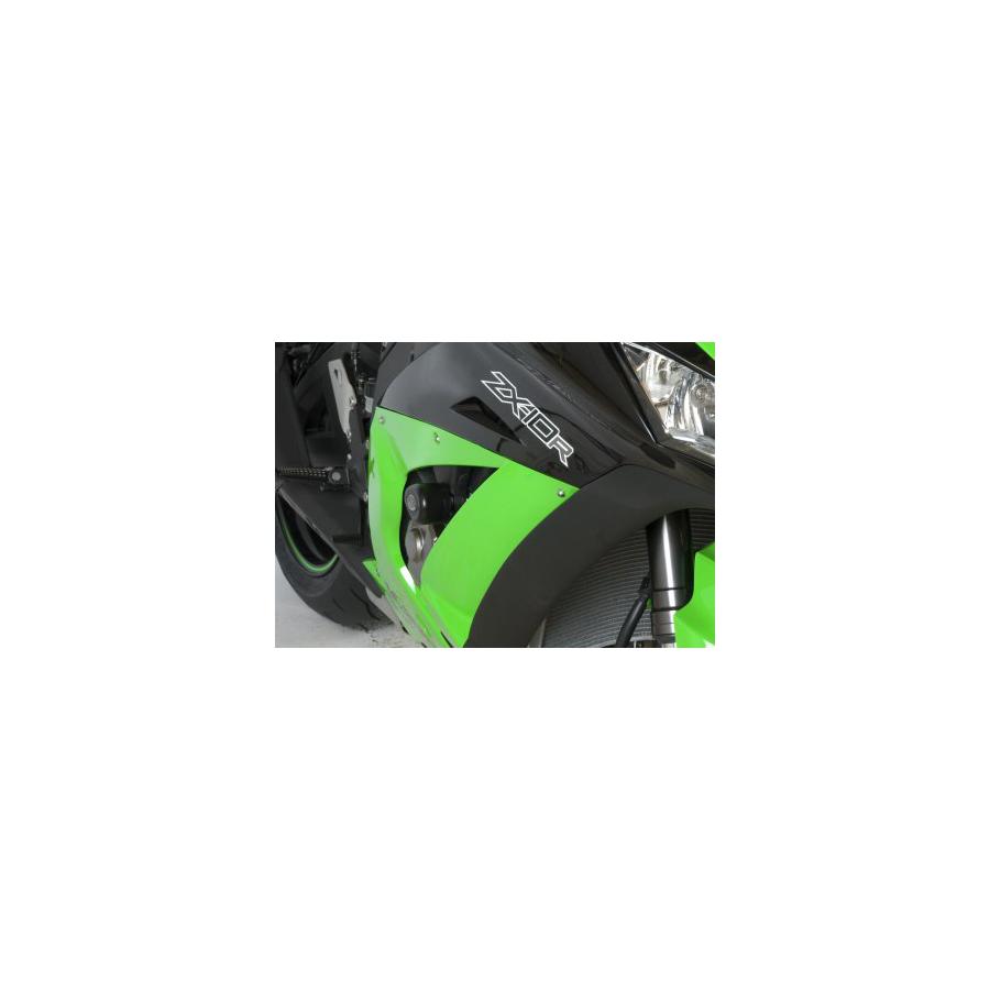 R&G (アールアンドジー) エアロクラッシュプロテクター ブラック ZX-10R RG-CP0335BL