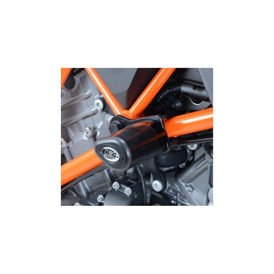 R&G (アールアンドジー) エアロクラッシュプロテクター ブラック 1290 SUPER DUKE [スーパーデューク R] RG-CP0367BL