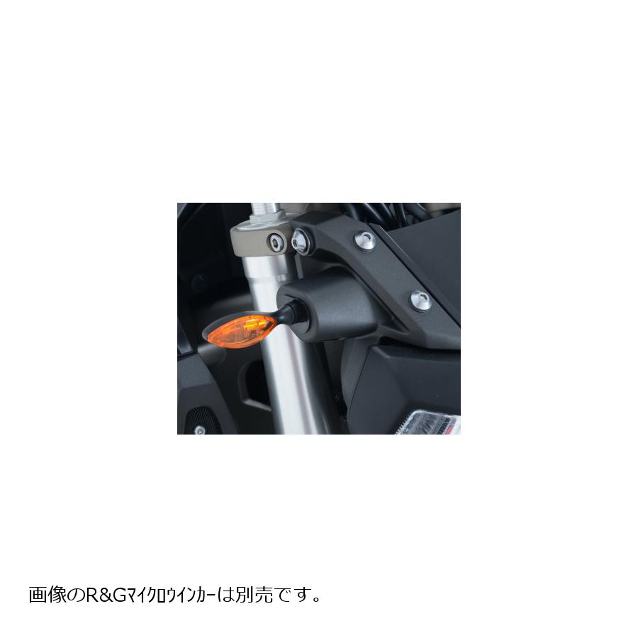 R&G (アールアンドジー) フロントウインカーランプアダプター ブラック YZF-R1 MT-07 MT-09 RG-FAP0003BK