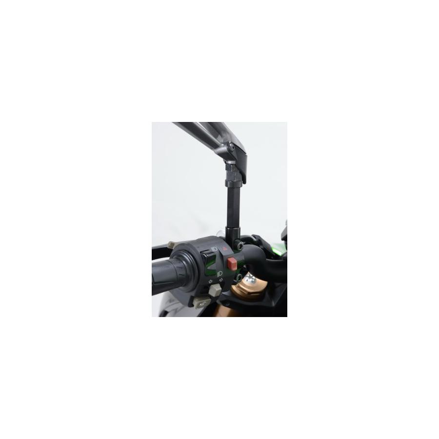 R&G (アールアンドジー ) Mirror Risers ブラック KTM 1290 Super Duke 14-20・Z900RS 18-/Z1000 14- RG-MR0005BK