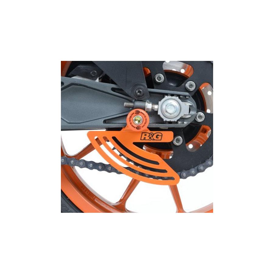 R&G (アールアンドジー ) Toe/チェーンガード オレンジ KTM RC125/200/390 14-・HUSQVARNA Vitpilen701 18- RG-TG0011OR