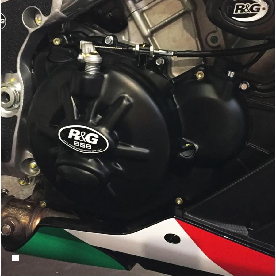 R&G (アールアンドジー) エンジンケースカバーセット ポリプロピレン ブラック RSV4 V4 Tuono V4 Tuono 1100 RG-KEC0031R