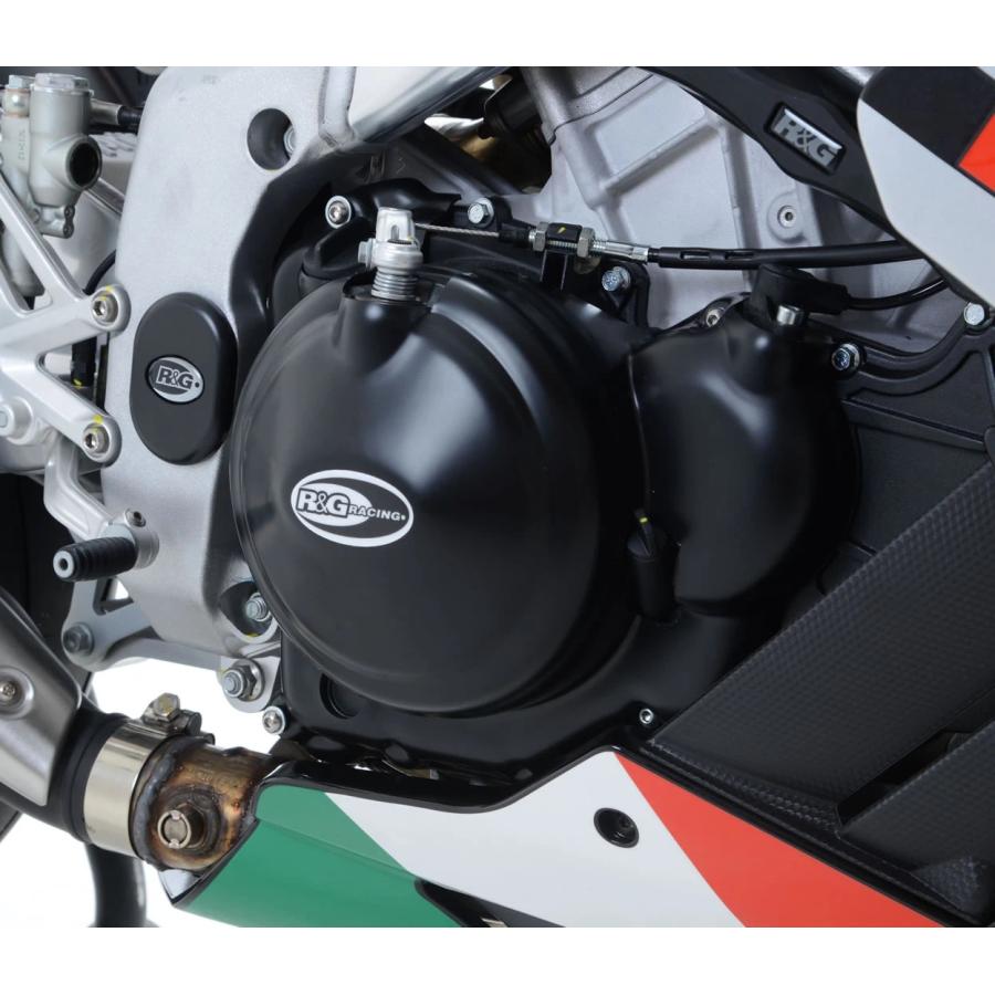 R&G (アールアンドジー) エンジンケースカバーセット ポリプロピレン ブラック RSV4 RR RSV4 RF RG-KEC0081BK