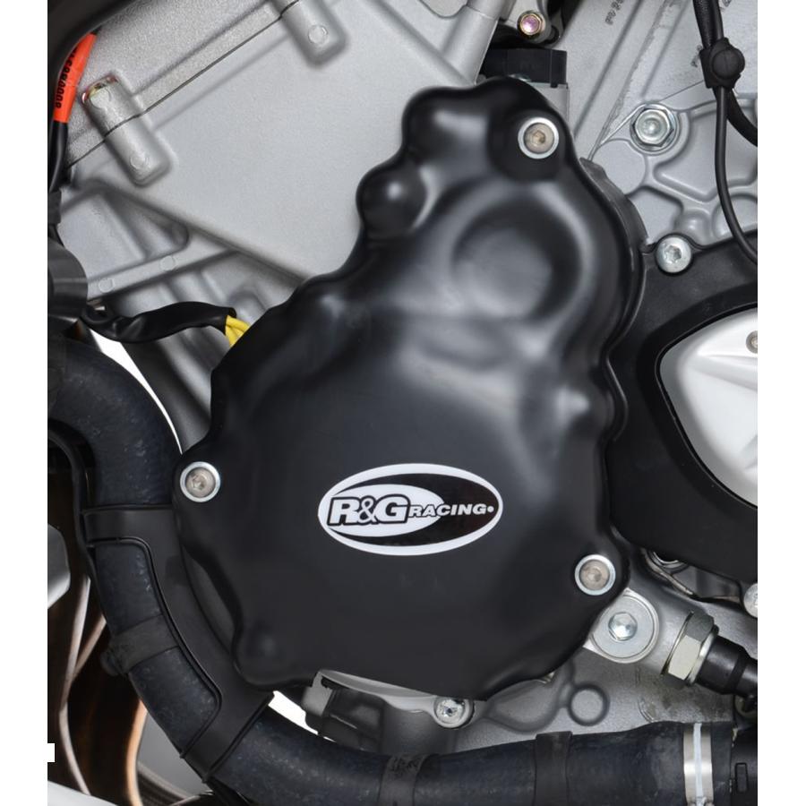 R&G (アールアンドジー) エンジンケースカバーセット ポリプロピレン ブラック Stradale800 Turismo Ve..
