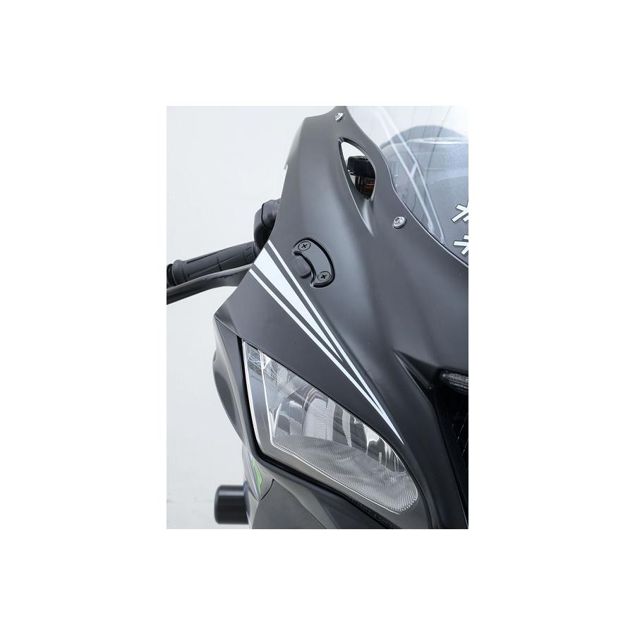 R&G (アールアンドジー) ミラーブランキングプレート ブラック ZX-10R