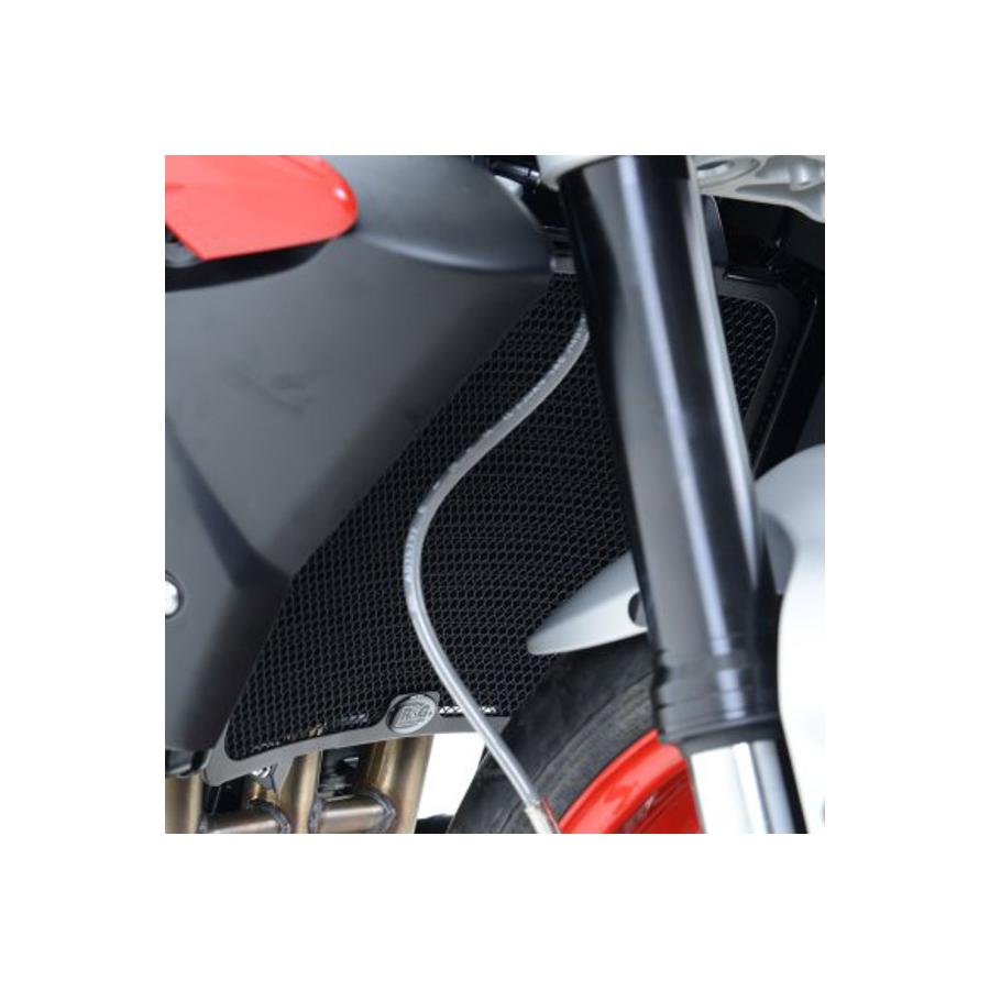 R&G (アールアンドジー) ラジエターガード アルミニウム ブラック Street Triple RX RG-RAD0185BK