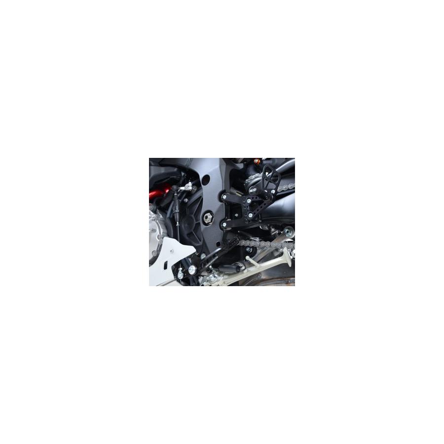 R&G (アールアンドジー) レーシングステップキット ブラック YZF-R1/M RG-RSET27BK