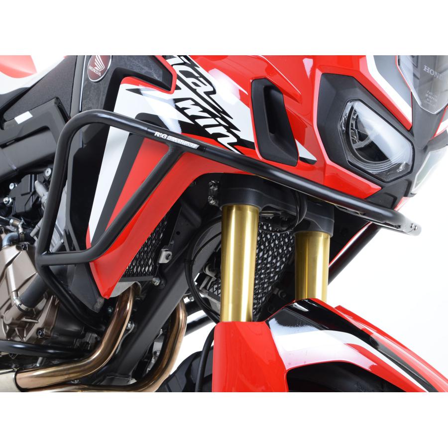 R&G (アールアンドジー) アドベンチャーバー(upper) ブラック Africa Twin CRF1000L RG-AB0020BK