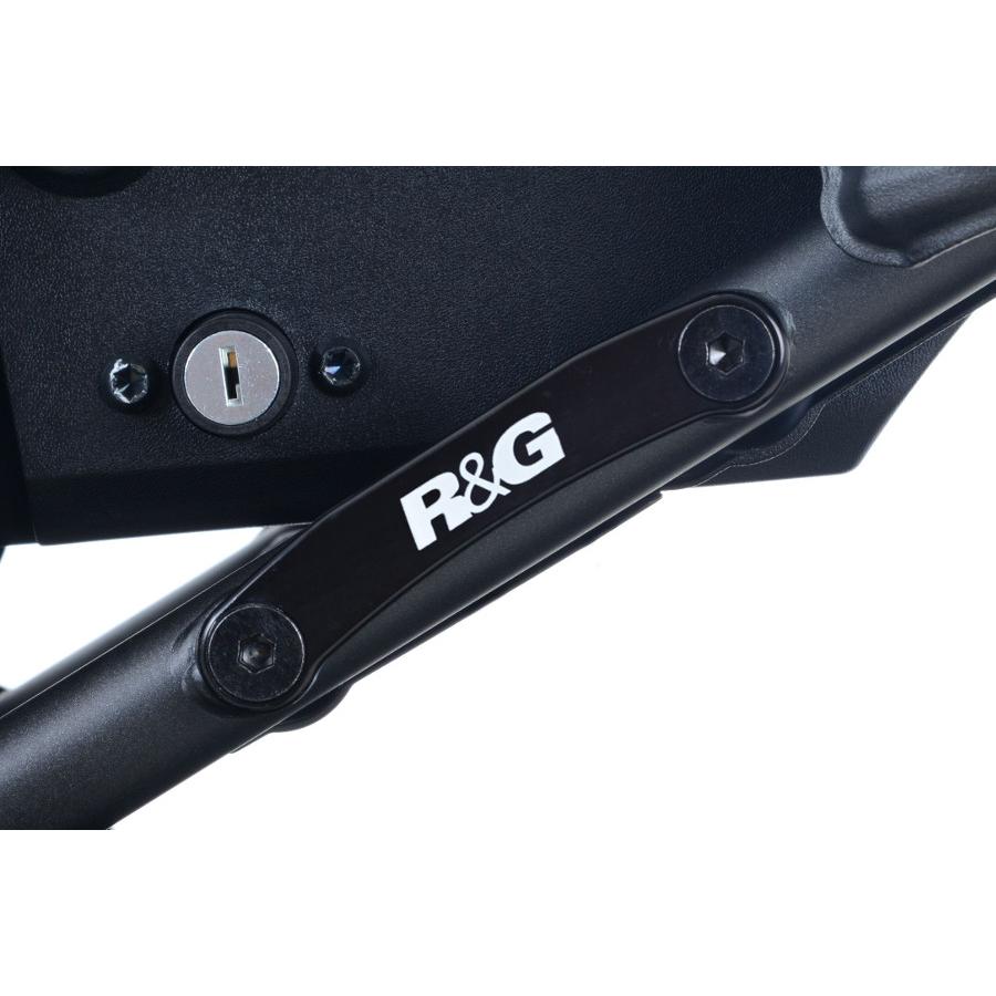 R&G (アールアンドジー) リアフットレストプレート ブラック XSR700