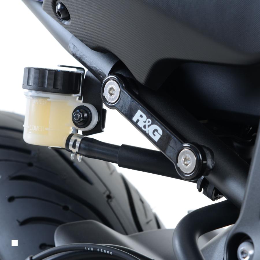 R&G (アールアンドジー) リアフットレストプレート ブラック MT-07 TRACER