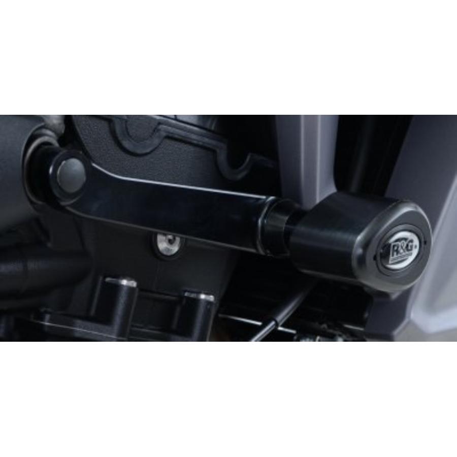 R&G (アールアンドジー) エアロクラッシュプロテクター ブラック TRIUMPH Tiger800 XCX/XRX