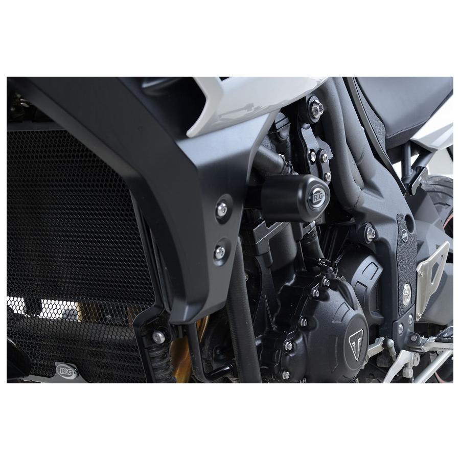 R&G (アールアンドジー) エアロクラッシュプロテクター ブラック TRIUMPH Tiger1050 Sport