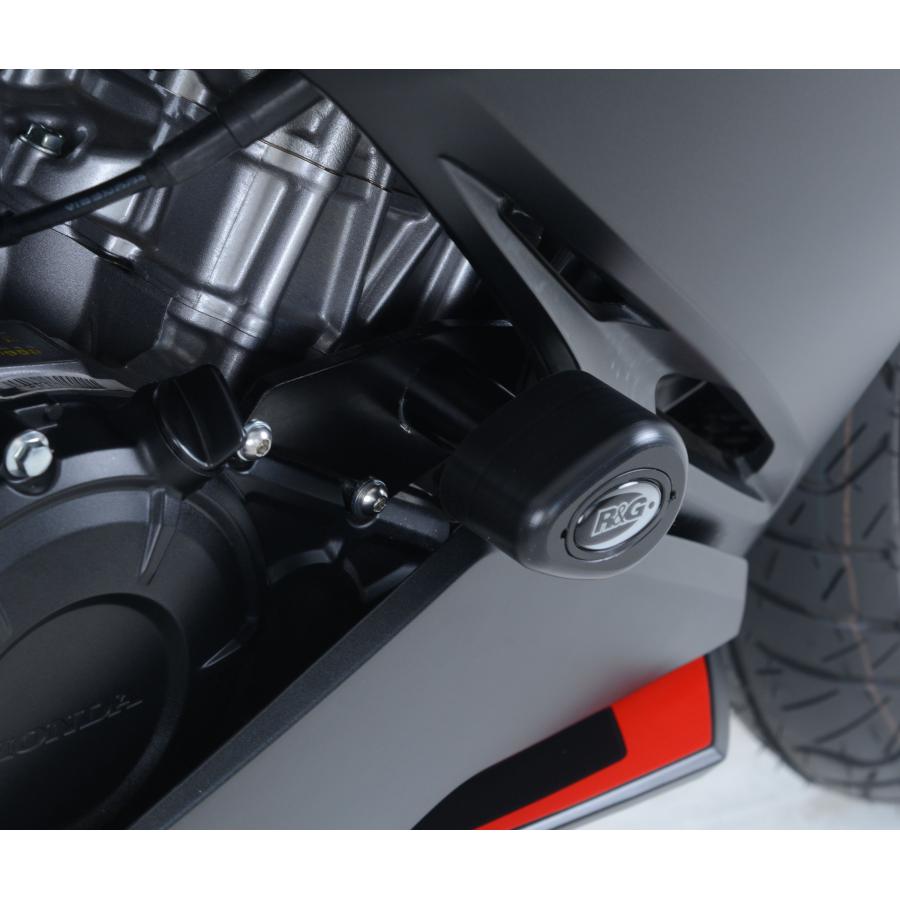 R&G (アールアンドジー) エアロクラッシュプロテクター ブラック CBR250RR RACING VIRSION