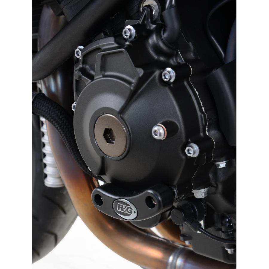 R&G (アールアンドジー) エンジンケーススライダー左 ブラック MT-10