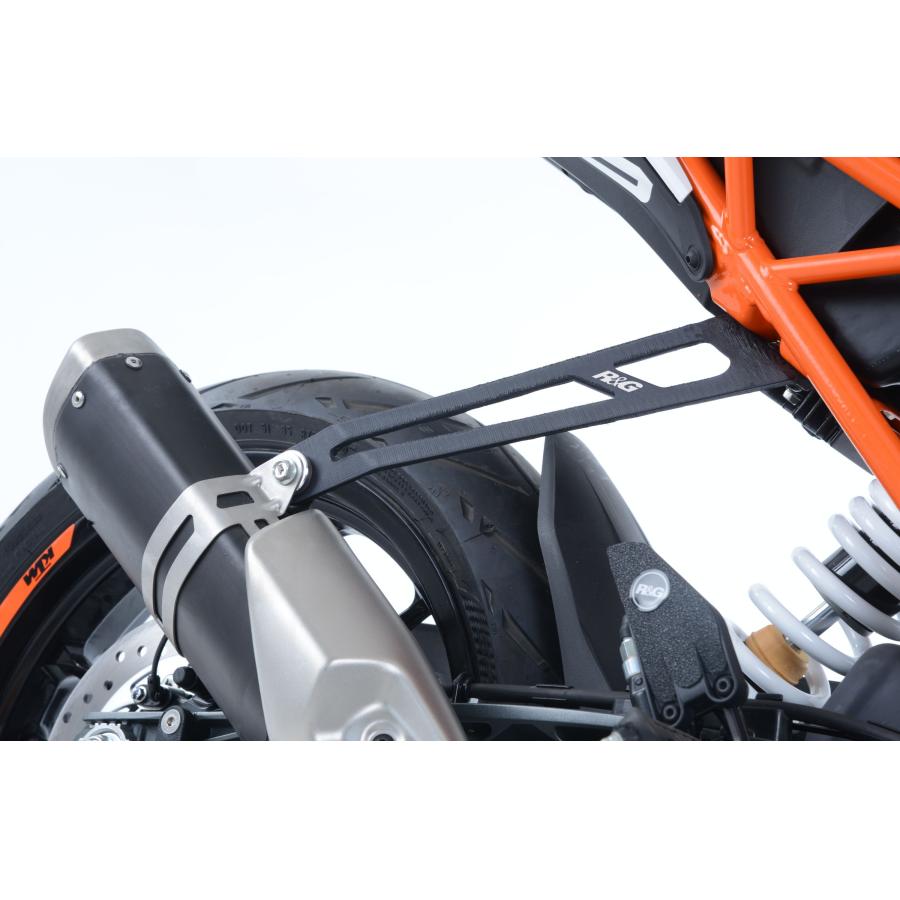 R&G (アールアンドジー) Exhaust Hanger エキゾーストハンガー BLACK ブラック KTM DUKE125 RG-EH0079BK