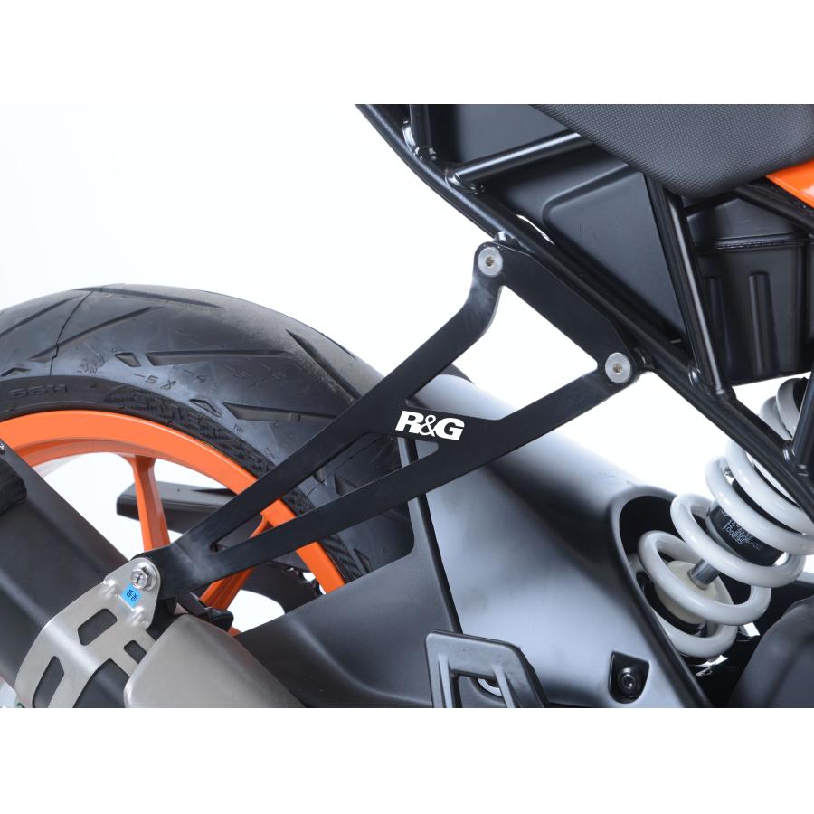 R&G (アールアンドジー) Exhaust Hanger エキゾーストハンガー BLACK ブラック KTM RC125/390 RG-EH0080BK