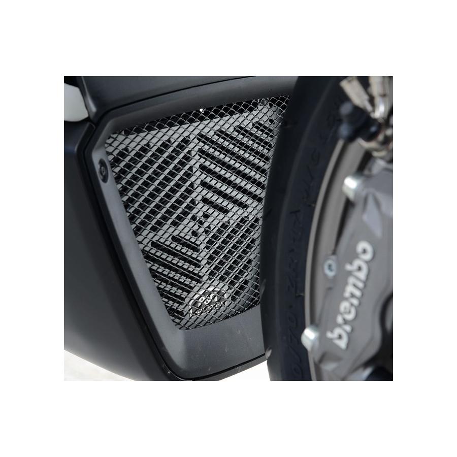 R&G (アールアンドジー) オイルクーラーガード ツヤケシシルバー DUCATI X-Diavel/S・Diavel1260/S