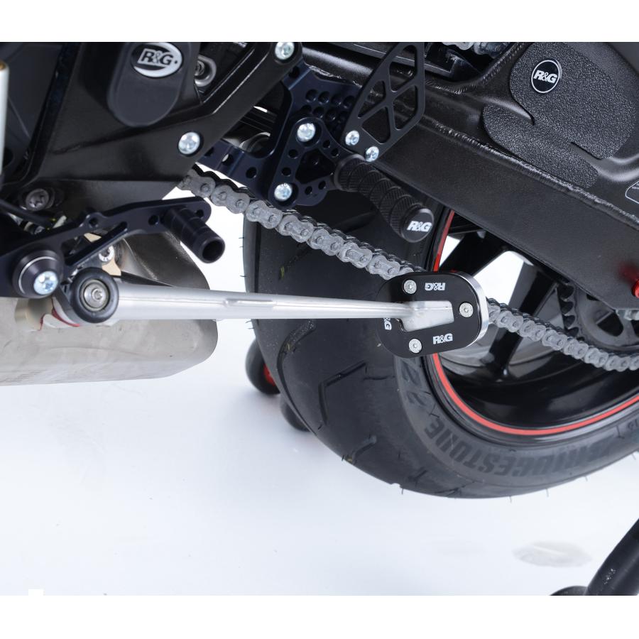 R&G (アールアンドジー) キックスタンドシュー シルバー/ブラック S1000R RG-PKS0102SI