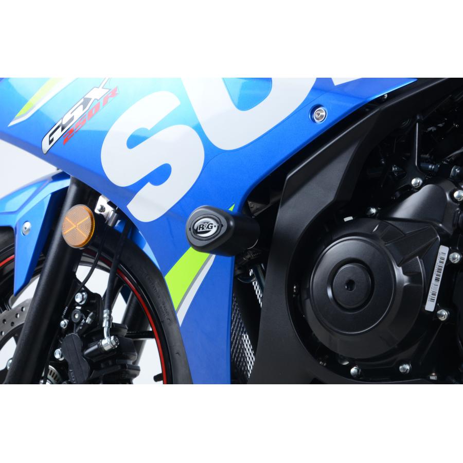 R&G (アールアンドジー) フレームスライダー エアロクラッシュプロテクター ブラック GSX250R V-Strom 250