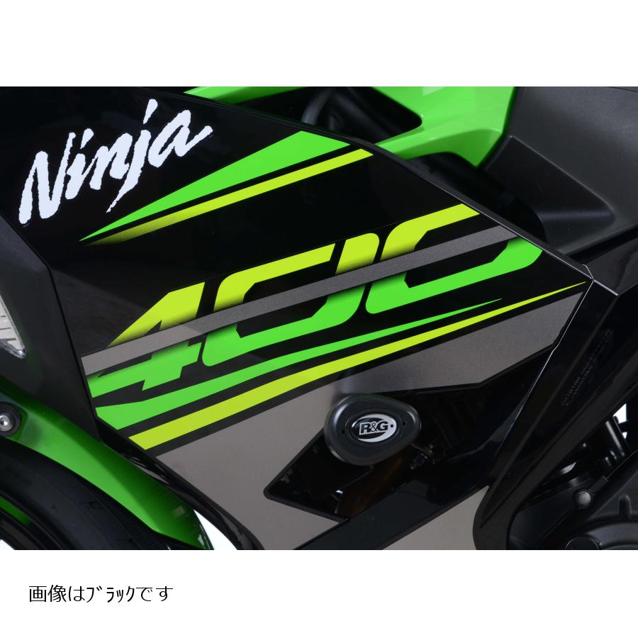 R&G (アールアンドジー) エアロクラッシュプロテクター ホワイト Ninja400 ニンジャ400 RG-CP0444WH