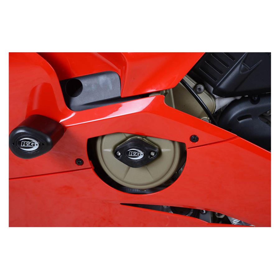 R&G (アールアンドジー) エンジンケース スライダー 左側 ブラック Panigale V4/V4S/Speciale RG-ECS0126BK