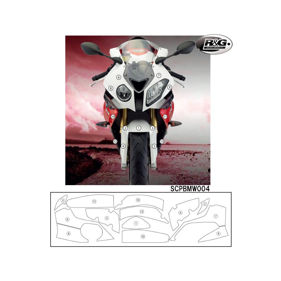R&G (アールアンドジー) セカンドスキン(高品質ポリウレタン保護フィルム) HP4 S1000RR RG-SCPBMW004