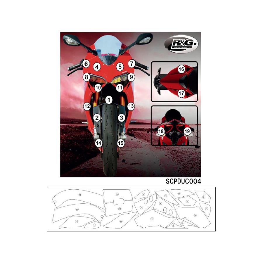 R&G (アールアンドジー) セカンドスキン(高品質ポリウレタン保護フィルム) 1199 PANIGALE RG-SCPDUC004