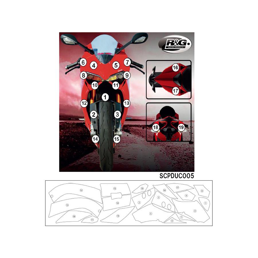 R&G (アールアンドジー) セカンドスキン(高品質ポリウレタン保護フィルム) 899PANIGALE RG-SCPDUC005