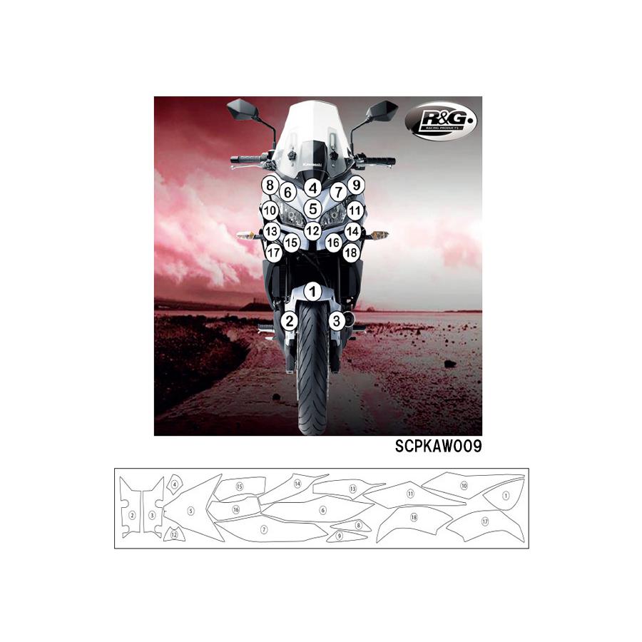 R&G (アールアンドジー) セカンドスキン(高品質ポリウレタン保護フィルム) VERSYS650 RG-SCPKAW009