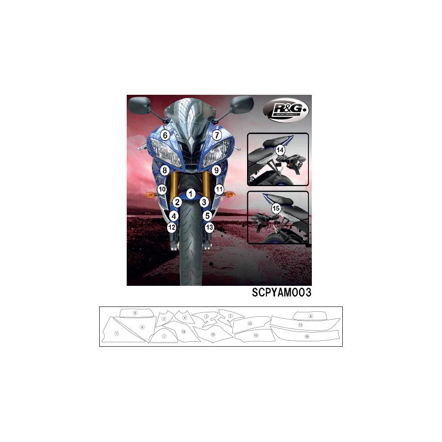 Other - R&G (アールアンドジー) セカンドスキン(高品質ポリウレタン保護フィルム) YZF-R6 RG-SCPYAM003