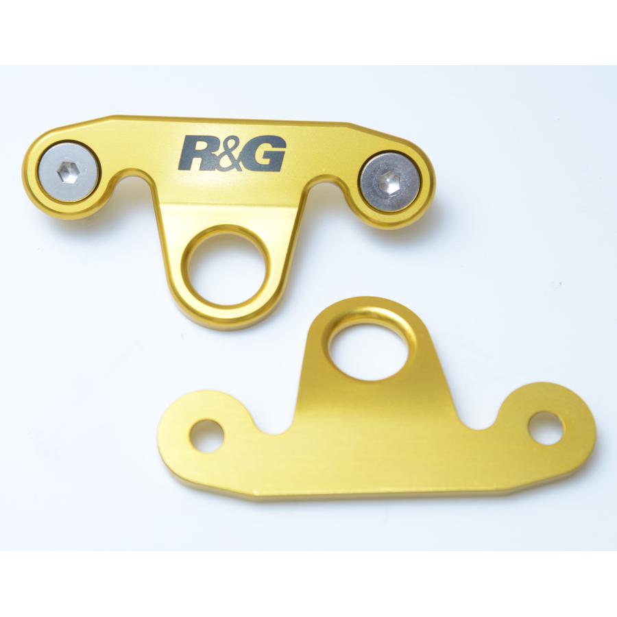 R&G (アールアンドジー) タイダウンフック 左右セット ゴールド S1000RR