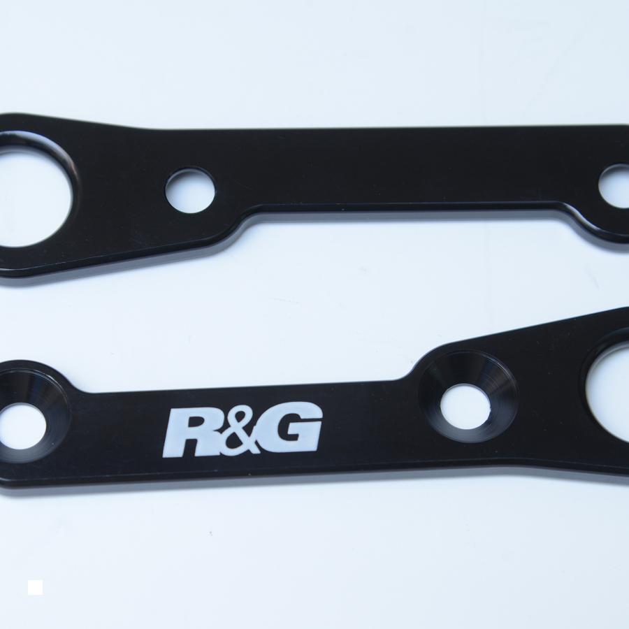 R&G (アールアンドジー) タイダウンフック 左右セット ブラック CBR400R/CBR500R