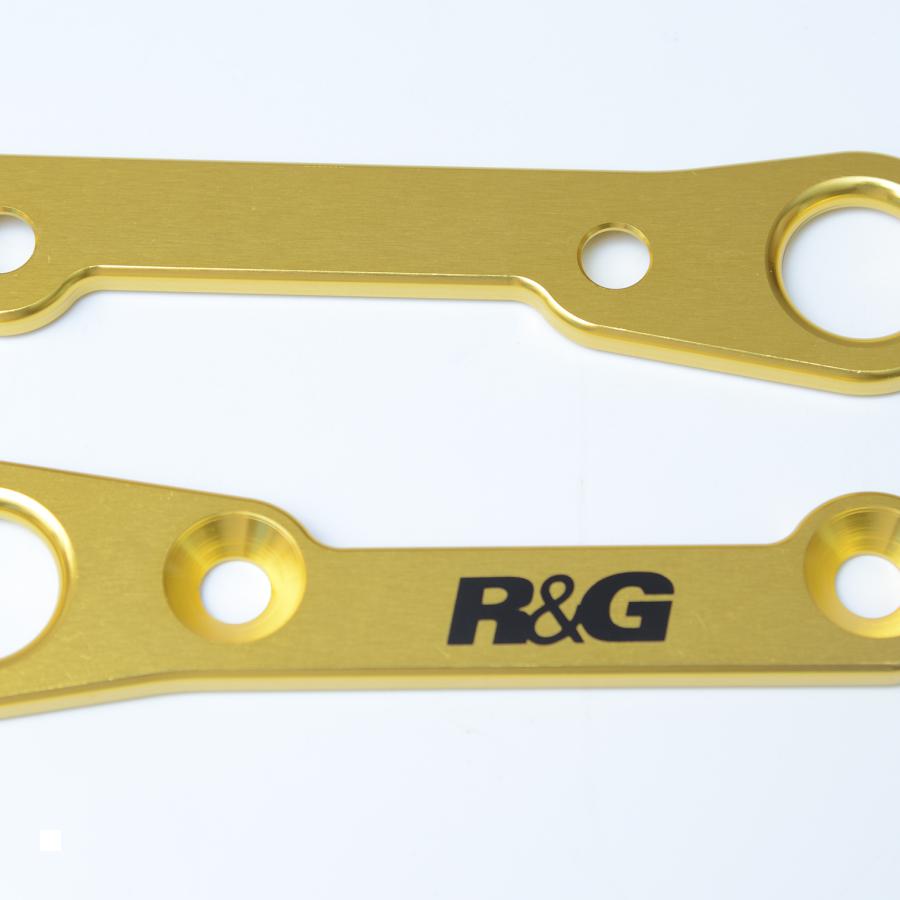 R&G (アールアンドジー) タイダウンフック 左右セット ゴールド CBR400R/CBR500R