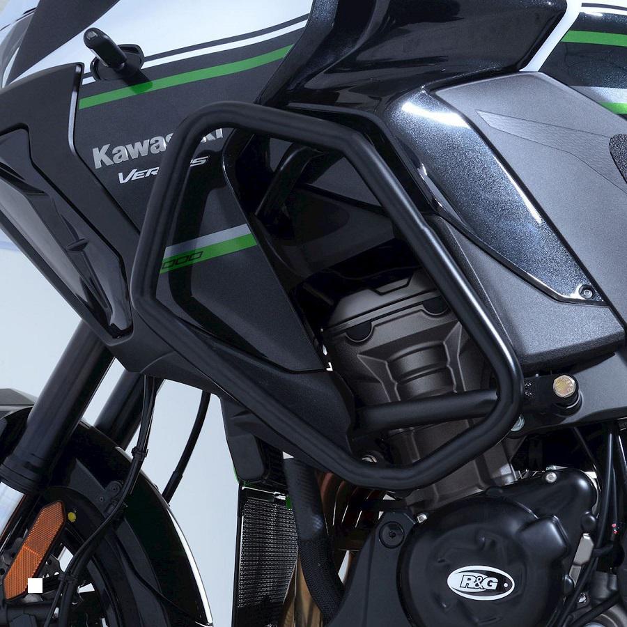 R&G (アールアンドジー) エンジンガード アドベンチャーバー ブラック Versys1000