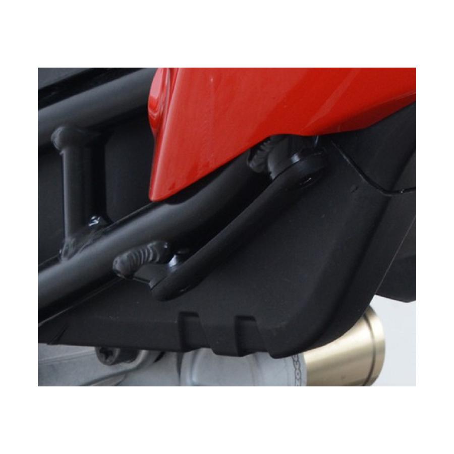 R&G (アールアンドジー) リアフットレストプレート ブラック CRF1100L Africa Twin Adventure Sports