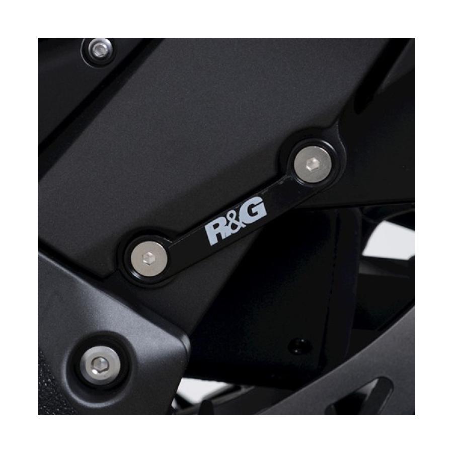 R&G (アールアンドジー) リアフットレストプレート ブラック Ninja1000SX ニンジャ1000SX