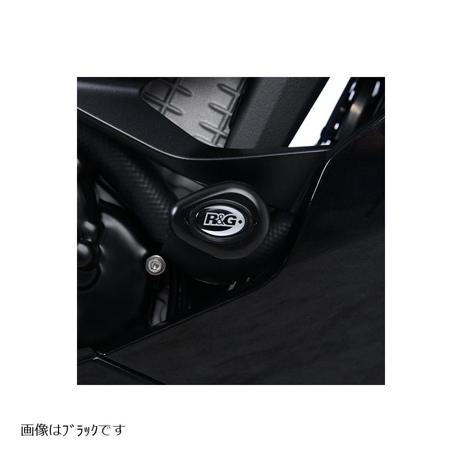 R&G (アールアンドジー) エアロクラッシュプロテクター ホワイト KAWASAKI ZX-6R(636) RG-CP0457WH