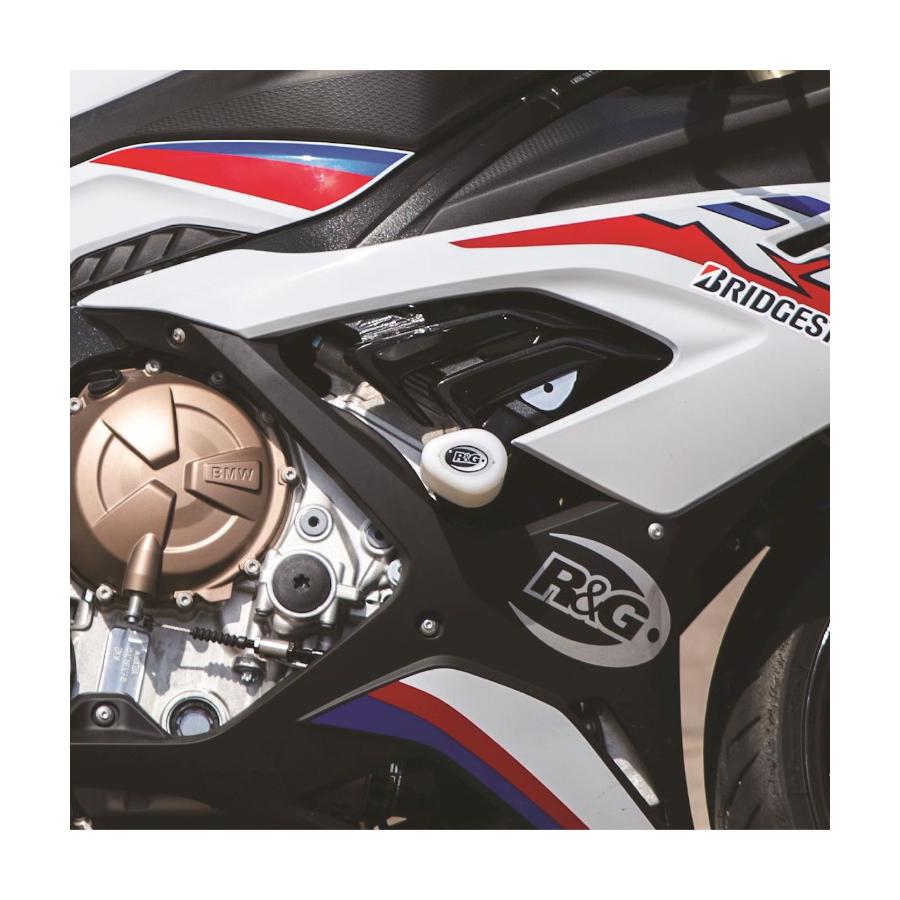 R&G (アールアンドジー) エアロ クラシュプロテクター RACE ONLY ホワイト BMW S1000RR RG-CP0471WH